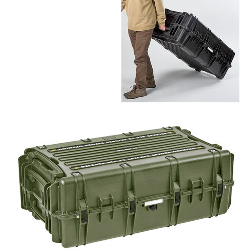 Explorer 10840 Waterproof Case With Wheels - Olive Green