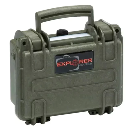 Explorer 1908 Waterproof Case - Mil Green Front
