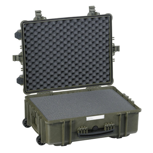Explorer 5823 Waterproof Case With Wheels - Olive Green with Foam