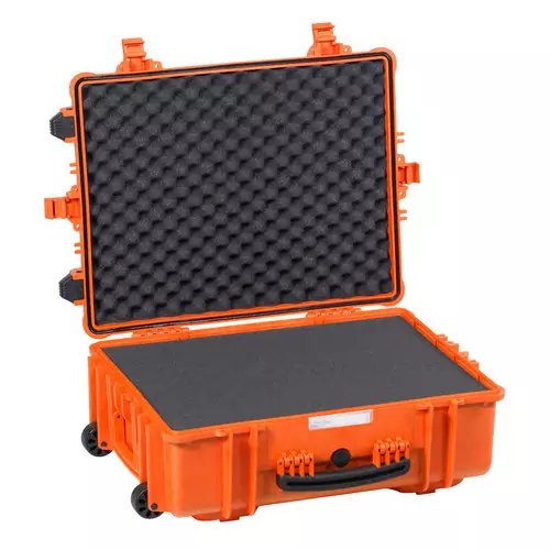 Explorer 5823 Waterproof Case With Wheels - Orange with Foam