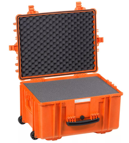 Explorer 5833 Waterproof Case With Wheels - Orange with Foam