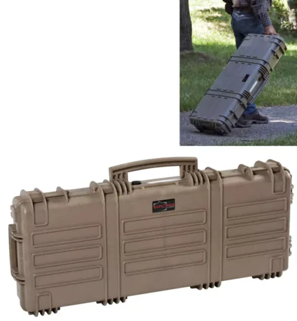 Explorer 9413 Waterproof Case With Wheels - Desert Tan Front