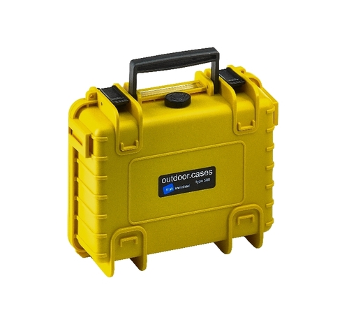 B&W Outdoor Case Type 500 - Yellow - Case Empty