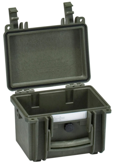 Explorer 1913 Waterproof Case - Olive Empty