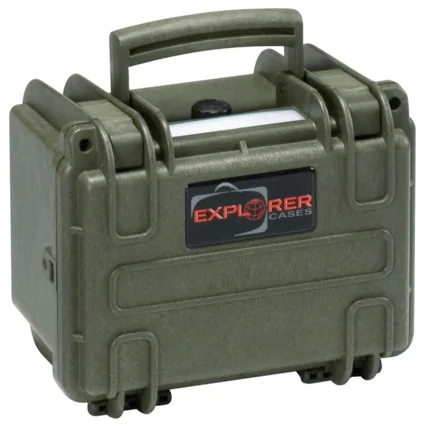 Explorer 1913 Waterproof Case - Olive Front