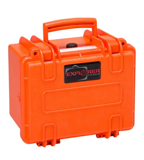 Black Explorer 2214 Waterproof Case - Orange Front