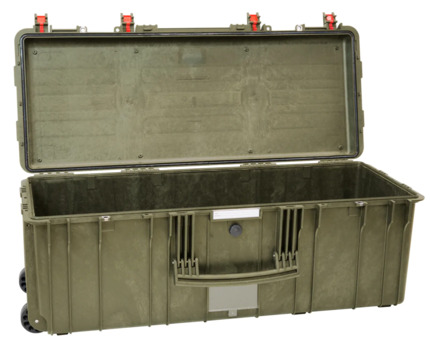 Explorer 9433 Waterproof Case With Wheels - Olive Green Empty