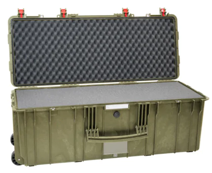 Explorer 9433 Waterproof Case With Wheels - Olive Green with Foam