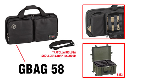 GBAG 58 Features - Shoulder Strap included.