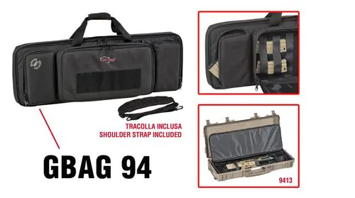 Explorer GBAG 94 features. Includes shoulder strap.