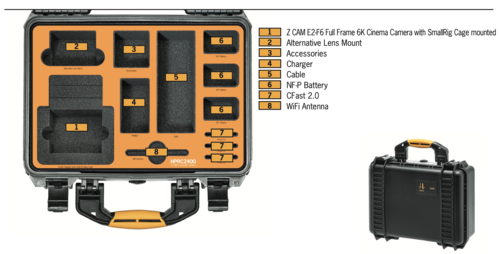 HPRC2400 CASE FOR Z CAM E2-F6 FULL FRAME 6K CINEMA CAMERA