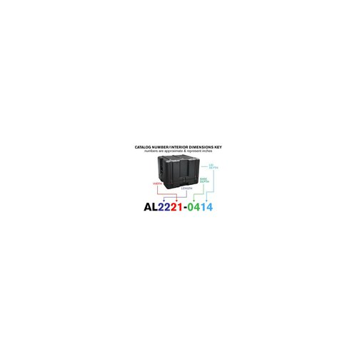 Peli Single Lid Cube Case AL2221-0414