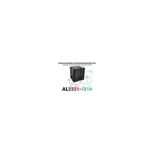 Peli Single Lid Cube Case AL2221-1214