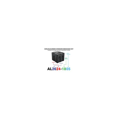 Peli Single Lid Cube Case AL2624-1805