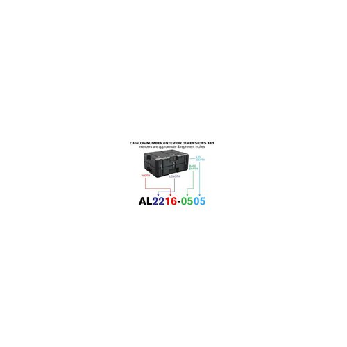 Peli Single Lid Flat Case AL2216-0505