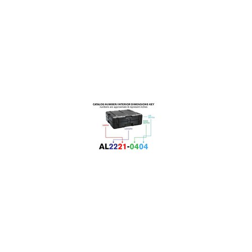 Peli Single Lid Flat Case AL2221-0404