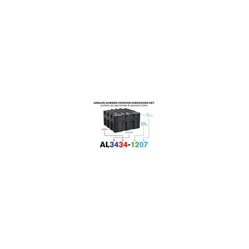 Peli Single Lid Flat Case AL3434-1207