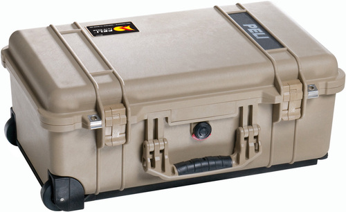 Peli 1510 Case with Wheels - Desert Tan - Case Empty