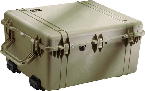 Peli 1690 Transport Case with Wheels - Olive Green - Case Empty