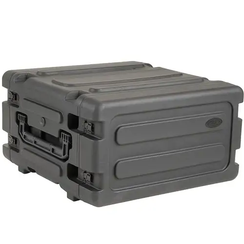 SKB 3SKB-R04U20W - 20 Inch Deep Roto Shockmount Rolling Rack Case - 4U