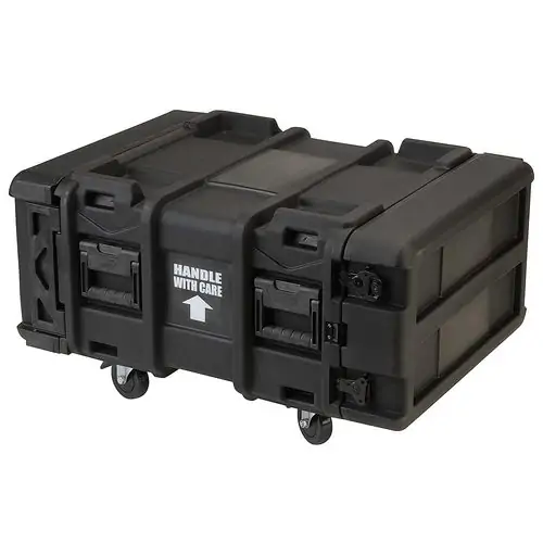 SKB 3SKB-R904U24 - 24 Inch Deep Roto Shock Rack Case - 4U