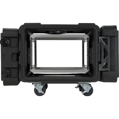 SKB 3SKB-R906U24 6U Roto Shock Rack 24 (61cm) Deep Rail To Rail with Wheels