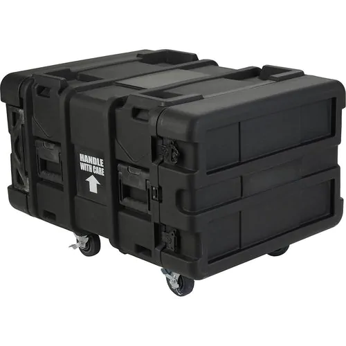 SKB 3SKB-R906U24 6U Roto Shock Rack 24 (61cm) Deep Rail To Rail with Wheels