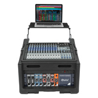 SKB 1SKB-R104W Audio and DJ Rack Case 10U x 4U Compact Rolling Rig with Wheels