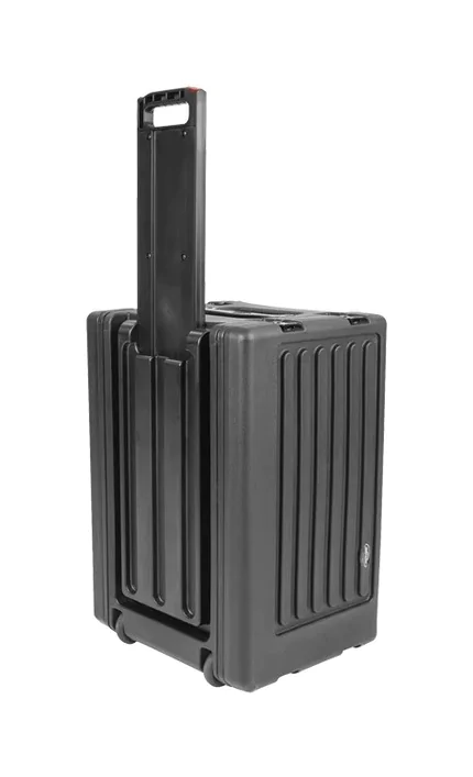 1SKB-R6SW- SKB Roto Moulded Shallow Rack Case  with Wheels  6U