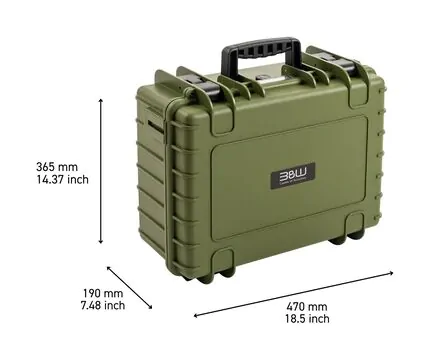 B&W Outdoor Case Type 5000 (PP.221): Bronze Green - Measurment graph
