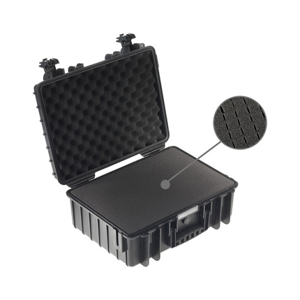 B&W Outdoor Case Type 5000 (PP.221): Black - Foam Graphic