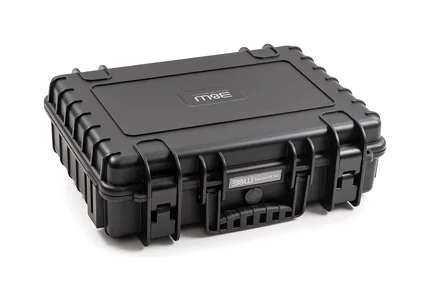 B&W Outdoor Case Type 5040 (PP.162): Black - Three-Quarter Closed