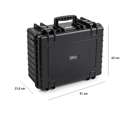 B&W Outdoor Case Type 6000 (PP.326): Black - Measurment graph