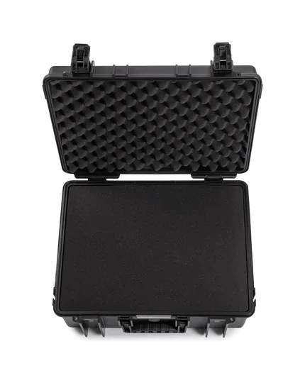 B&W Outdoor Case Type 6000 (PP.326): Black - Top View Open Foam