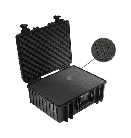 B&W Outdoor Case Type 6000 (PP.326): Black - Foam Graphic
