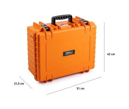 B&W Outdoor Case Type 6000 (PP.326): Orange - Measurment graph