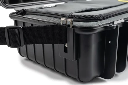 B&W Outdoor Case Type 6000 (PP.326): Photo Bag - Strap Close-up Action Shot