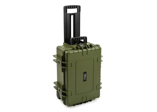 B&W Outdoor Case Type 6700 with Wheels - Bronze Green - Case with Foam