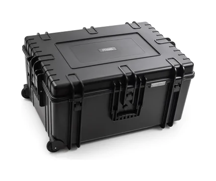 B&W Outdoor Case Type 7800 (PP.1570) with Wheels: Black - Three-Quarter