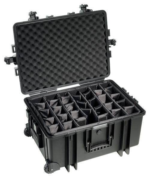 B&W outdoor.case 6800 in Black - With Dividers