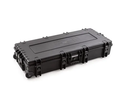 B&W Outdoor Case Type 7200 (PP.860) with Wheels: Black - Three-Quarter