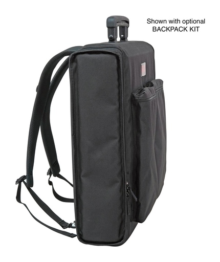 Explorer 2U Rack Bag - Side (With Optional Backpack Kit)