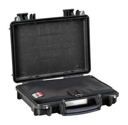 Explorer 3005.BGB Gun Case: Black Open with Contents