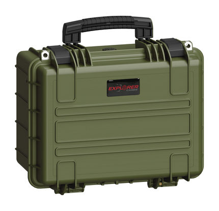 Explorer 3823HL Waterproof Case - Olive Green Front