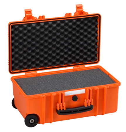 Explorer 5122 Waterproof Case With Wheels - Orange with Foam