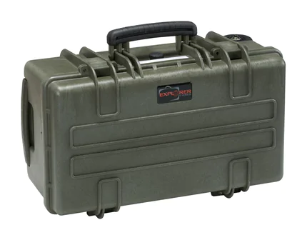 Explorer 5122 Waterproof Case With Wheels - Green Front