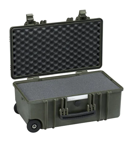 Explorer 5122 Waterproof Case With Wheels - Green with Foam