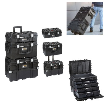 Explorer 5140, 5131 & 5116 Modular System Tool Cases with Wheels (Drawers Version)