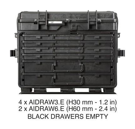 Explorer 5140, 5131 & 5116 Modular System Tool Cases with Wheels (Drawers Version)