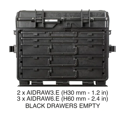 Explorer 5140, 5131 & 5116 Modular System Tool Cases with Wheels (Drawers Version)